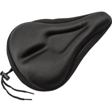 Couvre selle avec coussinet en gel extra confort pour vélo - Xcool-art - Noir - Mixte - Adulte (1/4)