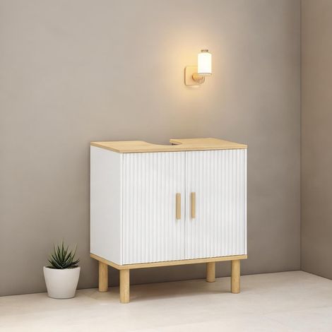 Meuble de salle de bain en melamina de Madera 60 x 30 x 61 cm (1/5)