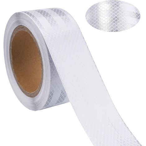 CCYKXA Self-adhesive reflective tape, 5cm x 10m, car reflective tape, self-adhesive reflective strip for cars, waterproof reflective tape for vehicles, trailers, and bicycles (1/5)