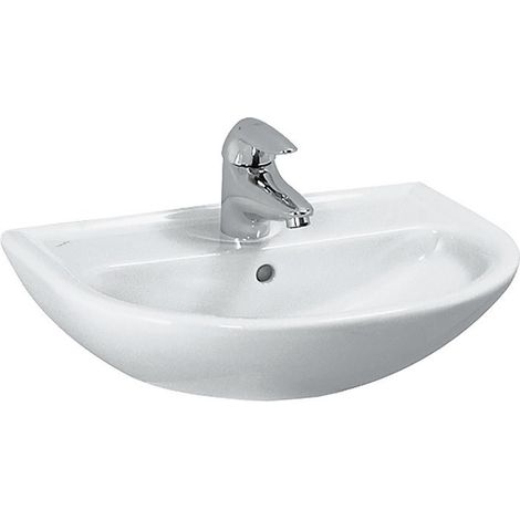 Lave-mains LAUFEN PRO B avec trop-plein, version 1 trou pour robinet 450 x 330 mm blanc LAUFEN
