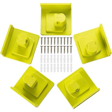 Support mural portable pour outils Ryobi 18V (lot de 5) - Organisateur de rangement (1/5)