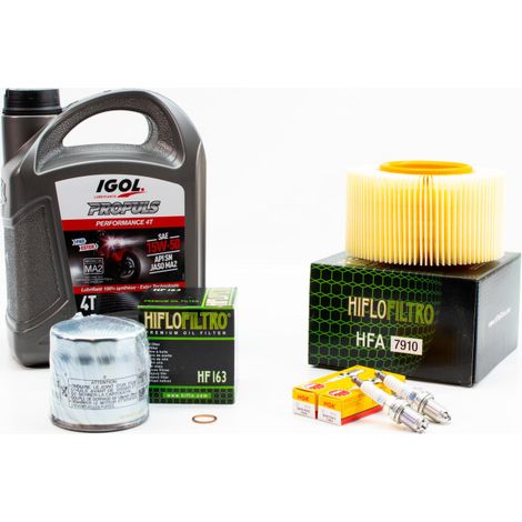 Kit Révision Filtres Bougies pour BMW R 1150 RT ABS de 2000 à 2006 - IGOL PROPULS PERFORMANCE 15W50 4L
