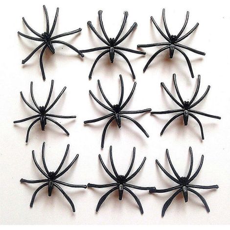 Toile d'araignée extensible pour Halloween (300 g), 60 fausses araignées - Intérieur et extérieur (1/5)