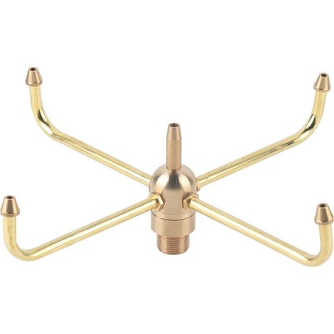 Tête d'arrosage rotative 4 bras avec filetage femelle G1/2 et mâle G3/4 pour fontaine de jardin (1/5)
