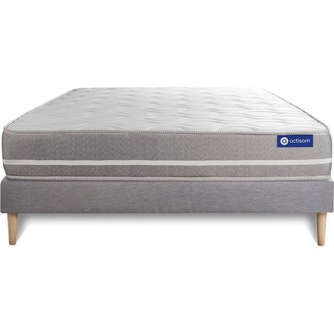 Ensemble Matelas Sommier 120x190 cm - Actimemo Touch