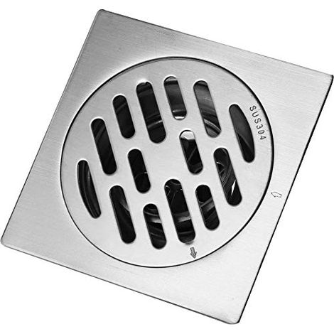 Caé d'évacuation épais en Acie Inoxydable Anti-Odeu Hôtel de Salle de Bain Sol Coque Déchets Gate Douche Égouttoi, 2 (1/2)