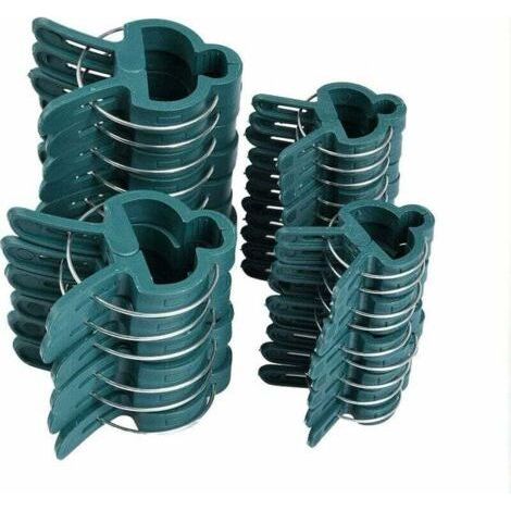 100Pcs Plant Clips, Spring Clamps Plant Support for Tomatoes and Vine Vegetables (1/4)