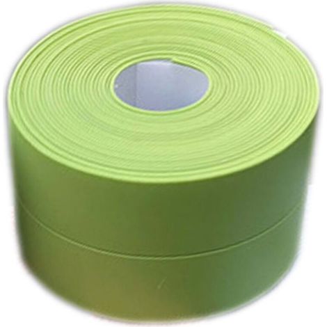 (2 pièces Vert)Plinthe souple - Bande d'extrémité pour cuisine et salle de bain 22 mm 3,2 m, joint auto-adhésif, bande pliante flexible, joint d'étanchéité (1/4)