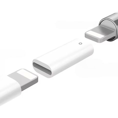 Adaptador De Carga - Para Apple Pencil - Conector De Carga - Blanco - 1 Unidad (1/5)
