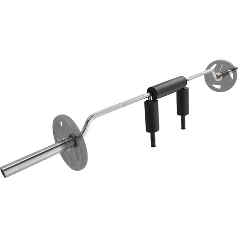 VEVOR Barra per Manubri per Allenamento da Palestra Lunghezza 221cm Ø28mm Barra di Pesi Portata max. 315 kg con 2 Maniglie Imbottitura in Schiuma Sulle Spalle per Allenamento Fisico Squat da Palestra