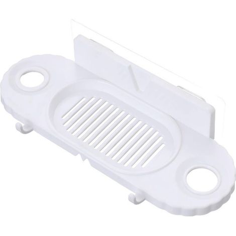 Porte-Savon Crochet boîte à Savon Mural Drain rectangulaire Bain Liquide Support de Stockage adapté pour Salle de Bain Support de Stockage sans Trace Toilette sans poinçon A-Ensoleillé (1/5)