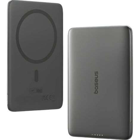 Baseus PicoGo AM41 Preto 5000mAh 20W MagSafe USB-C Power Bank