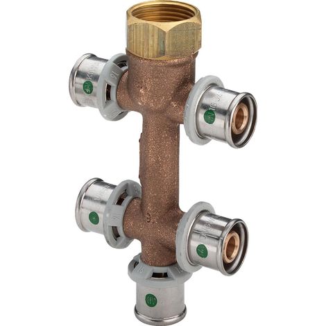 Viega Sanfix Fosta Distributore Sanfix P, d 16mm, G 3/4, n 5 bronzo rosso Modello 2126.09, 458171