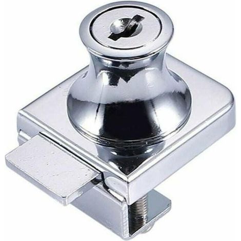 Serrure de porte, serrure, serrure d'écran en verre, serrure d'affichage de serrure de porte en verre, pour porte en verre 5 - 8mm (1/5)