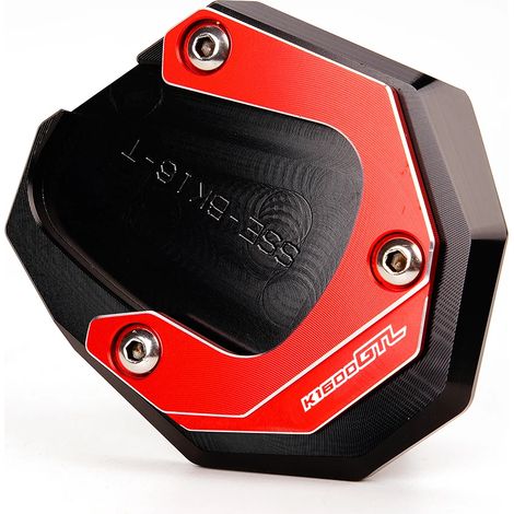 (Rouge-K1600GTL) Compatible avec BMW K1600B K1600GT K1600GTL 2017-2023 (Non compatible avec les modèles 2011-2016) Béquille latérale de moto CNC avec porte-clés maxpower (1/4)
