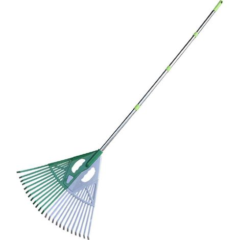 Râteau à Feuilles de Jardin – Pince Ergonomique Large Manche Long Robuste pour Cour, débris d'arbustes Jardinage d', Outil Paysage d'aiguilles pin, équipement Camping en pl - (1/5)