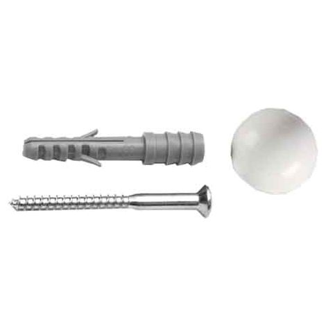 TASSELLO CON FERMAPORTA CON ESPOSITORE SA 1N - colore bianco - espositore 25 pezzi - FISCHER