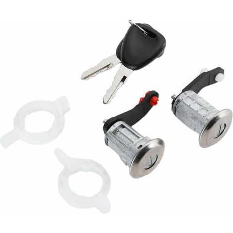 Cylindre de serrure de porte gauche et droite avec 2 clés 7701470944 pour Renault Master 1998-2016 (1/3)