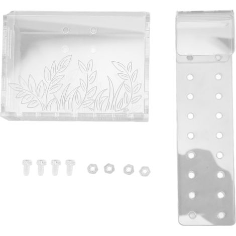 Jardinière aquatique transparente en acrylique pour Aquarium, plantes aquatiques suspendues avec crochet et trous, grand (1/5)