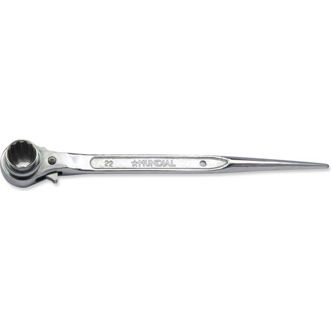 CHIAVE A CRICCHETTO PER PONTEGGI Ø 21-22mm MECCANISMO REVERSIBILE MUNDIAL (1/2)