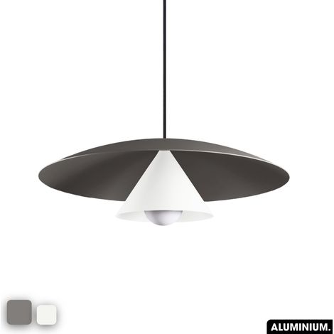 Lampe de suspension - OLEMI GRIS - BLANC (1/3)