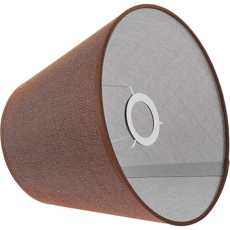 Abat-jour en tissu de rechange compatible avec lampe de bureau, couleur café. (1/5)