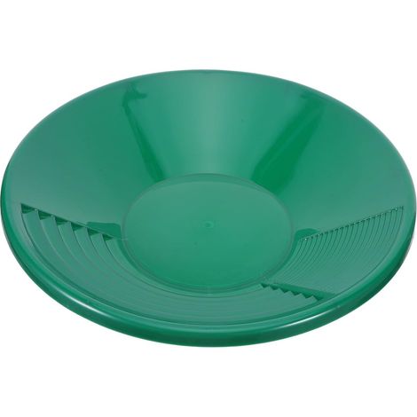 Batée à Or Rainurée Plastique Verte, Bac de Jardin Portable pour Prospection Manuelle, Outil de Lavage des Sols Léger et Résistant, pour Aventures en Plein Air et Débutants (1/5)