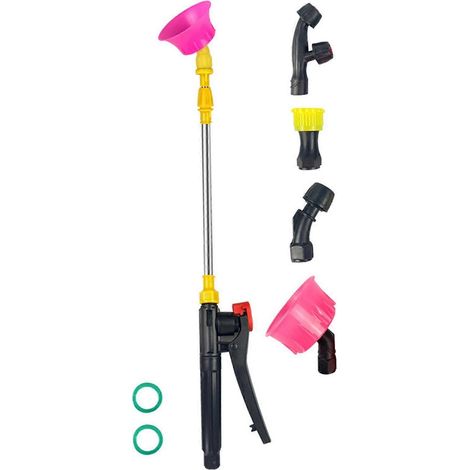 Retractable Sprayer Rod Sprayer Wand for Tree Garden Watering Hanging Plants Retractable 5 Nozzle (1/5)