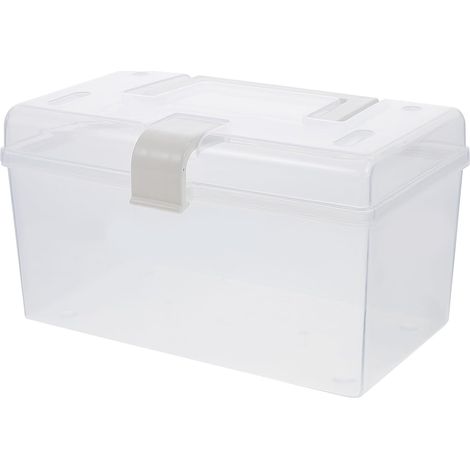 Transparent Mask Box with Lid Portable Storage Box for Face (1/5)