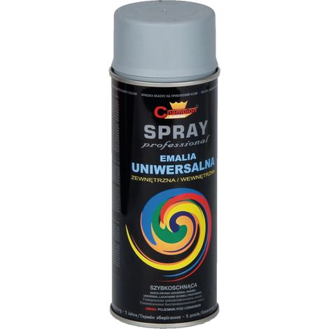 Lata de pintura en aerosol de esmalte gris de secado rápido RAL 7001 agtech 400 ml (1/2)