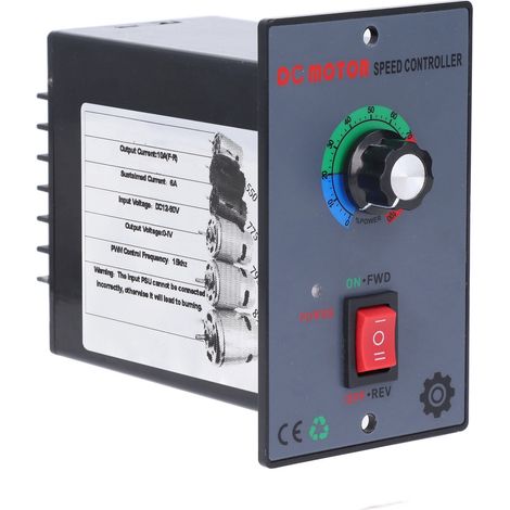 Régulateur de vitesse moteur 10A inversion CW CCW 12-60V DC pour moteurs 550 775 795 895 (1/5)