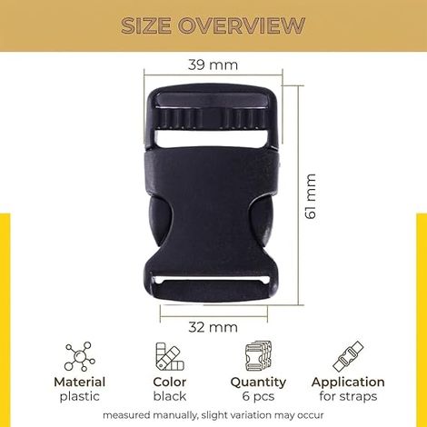 Attaches Spa, 32Mm, Boucles Enfichables, Sacs À Dos Et Sangle, Ouverture (1/4)