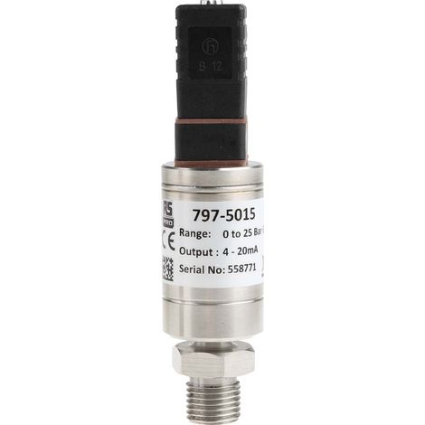 Capteur de pression, Relative 25bar max, pour Air, Gaz, Liquide Hydraulique, Liquide, Eau, G1/4, 932 V c.c., ( Prix pour 1 ) (1/4)