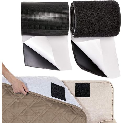 Scratch Autocollant, 5 CM de Large et 4M de Long À Toute épreuve Scratch Adhésif pour Détenir, Organiser et Réunir des Objets Autour de la Maison et du Bureau (1/5)