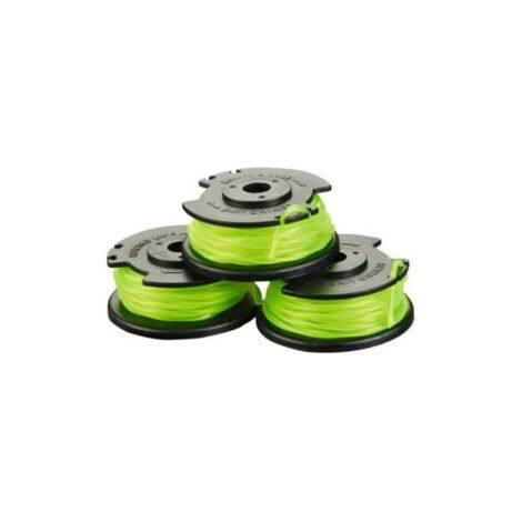 Lot de 3 bobines simple fil torsadé 2mm pour coupe-bordures sur batterie RAC143 (1/4)