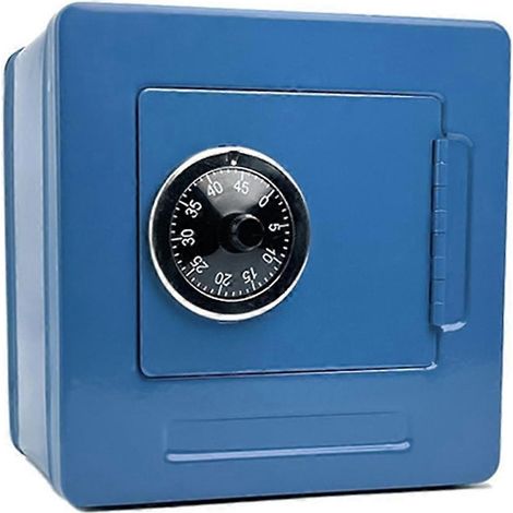 Tirelire électronique avec code PIN, boîte de rangement bleue (1/5)