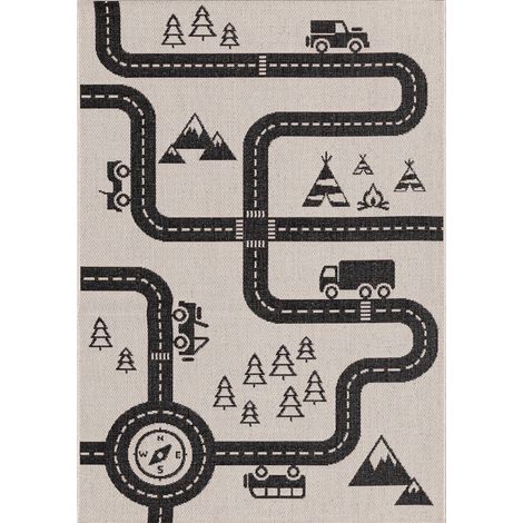 Tapis enfant Voiture Route - 120 x 170 cm (1/3)