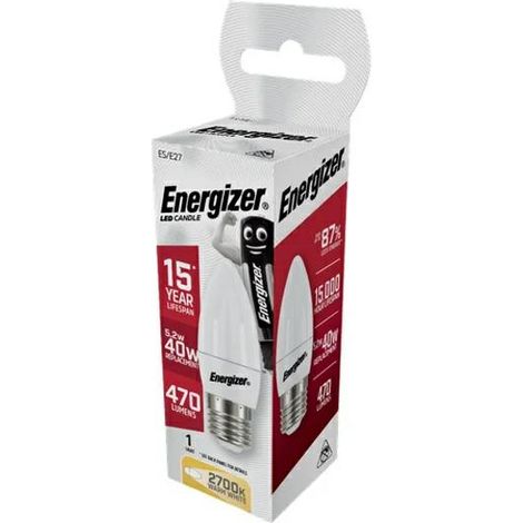 Ampoule Energizer candle 4.2W E27 470 Lumen