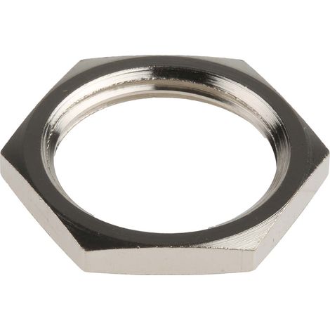 Ecrou pour presse étoupe, RS PRO, Nickel, Laiton nickelé, Filetage: M20 ( Prix pour Paquet de 10 )