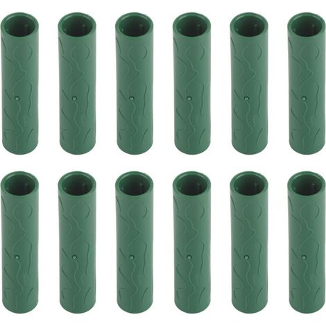 12PCS Tuyau de connexion pour tuteur de jardin Vignes, plantes grimpantes, tuteurs de soutien Connecteurs 11mm de diamètre intérieur (1/4)