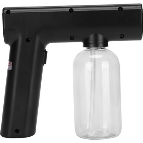 Pistolet pulvérisateur de brume nanométrique portable, brumisateur électrique multifonctionnel, pulvérisateur de nettoyage sans fil, noir (1/5)