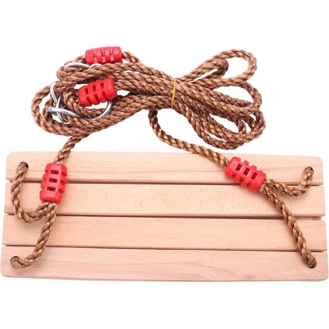 Holzschaukel mit Seil für Erwachsene und Kinder