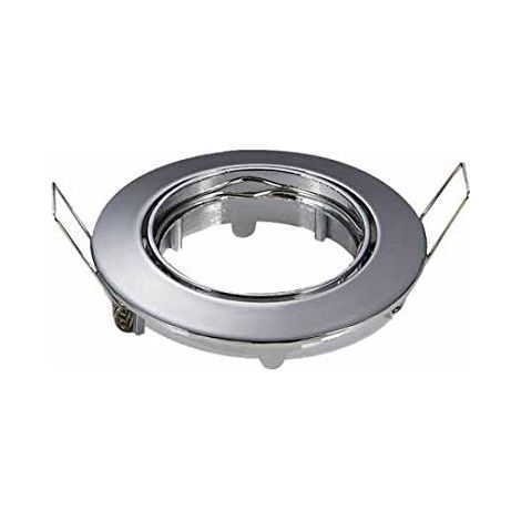 ARO orientable zincado redondo encastrable cromo