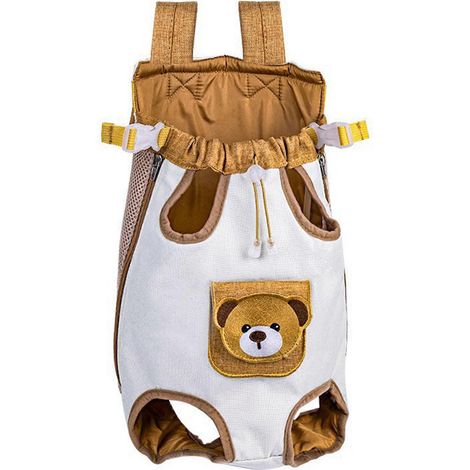 Sac à dos de transport respirant pour chat, doté d'une structure de sécurité renforcée, de sangles de répartition du poids et d'un tissu imperméable durable, pliable pour le rangement. (1/5)