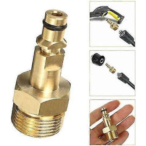 Adaptateur pour nettoyeur haute pression 25-26, raccord rapide M22 pour tuyau Kärcher série K (1/5)