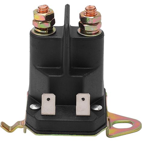 – Solenoide di avviamento 12V 100A – Relè di ricambio per tosaerba Husqvarna, Jonsered, Poulan e Craftsman – Materiale ABS e metallo – 532192507-Crezuo