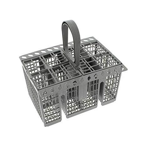 Hotpoint Ariston – Panier porte couverts gris pour lave-vaisselle – Compatible Ariston, Hotpoint, Whirlpool, Indesit – Dimensions 205x160x220mm (1/3)