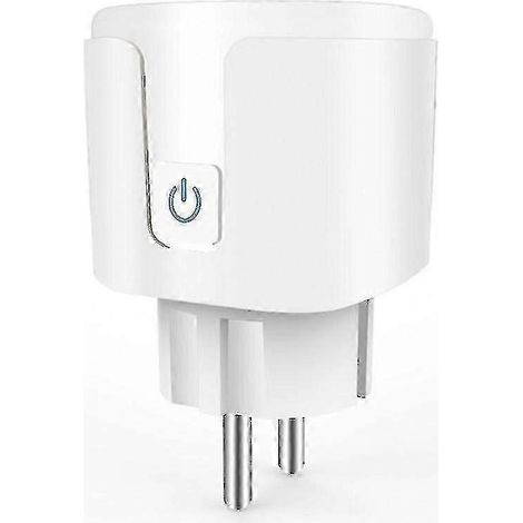 Prise connectée UE 20 A avec contrôle vocal et fonction de minuterie, compatible avec la surveillance de la consommation électrique et la minuterie. (1/5)