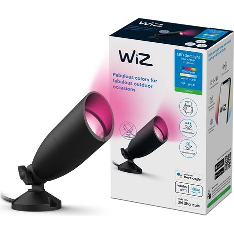 WiZ Faretto Smart Ground WiFi, per Esterni, Starter Kit, Luce Bianca o Colorata, Dimmerabile, 10W, Tecnologia SpaceSense, Controllo Vocale (Alexa, Apple HomeKit, Google Home) (1/5)