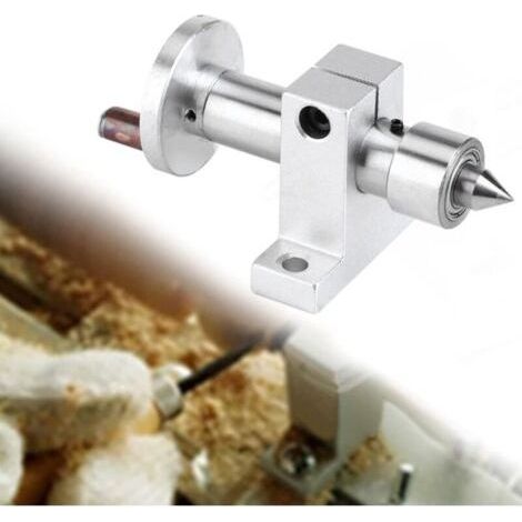 Tournant Centre Centre de rotation accessoire pour machine de tour mini roulement à billes avec 2 clés Travail bois menuiserie (1/5)